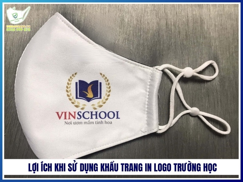 Lợi ích khi sử dụng khẩu trang in logo trường học