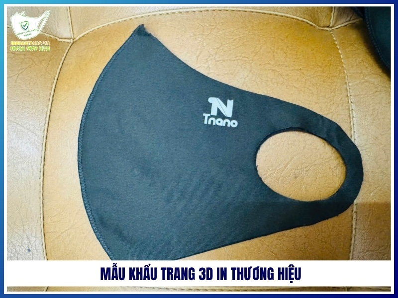 Mẫu khẩu trang 3D in thương hiệu