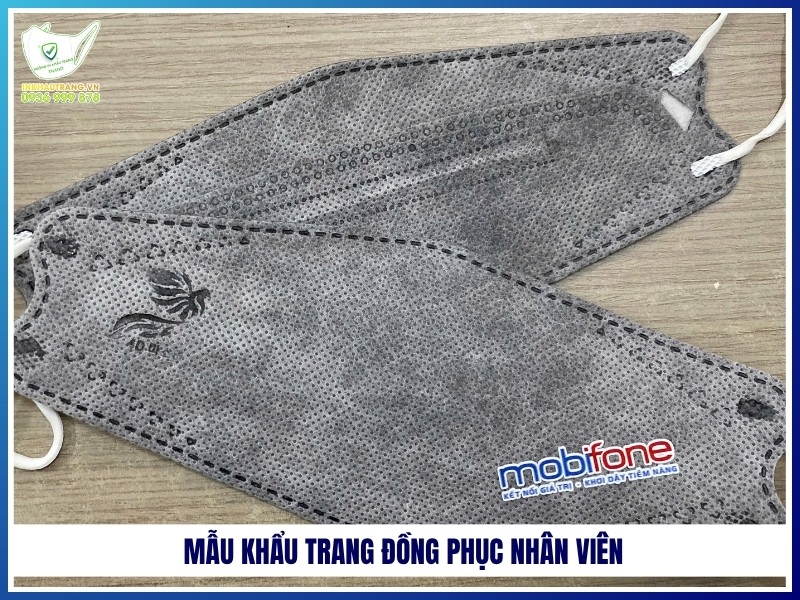Mẫu khẩu trang đồng phục nhân viên