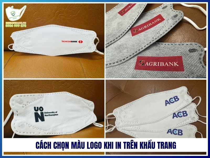 Cách chọn màu logo khi in trên khẩu trang