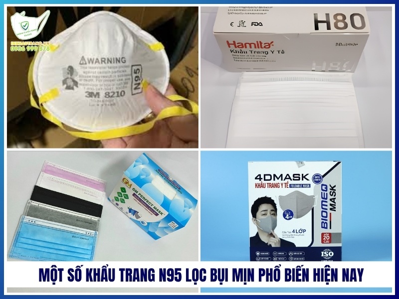 Khẩu Trang N95 Lọc Bụi Mịn Tốt Không? Đánh Giá Chi Tiết 23 Một số khẩu trang N95 lọc bụi mịn phổ biến hiện nay
