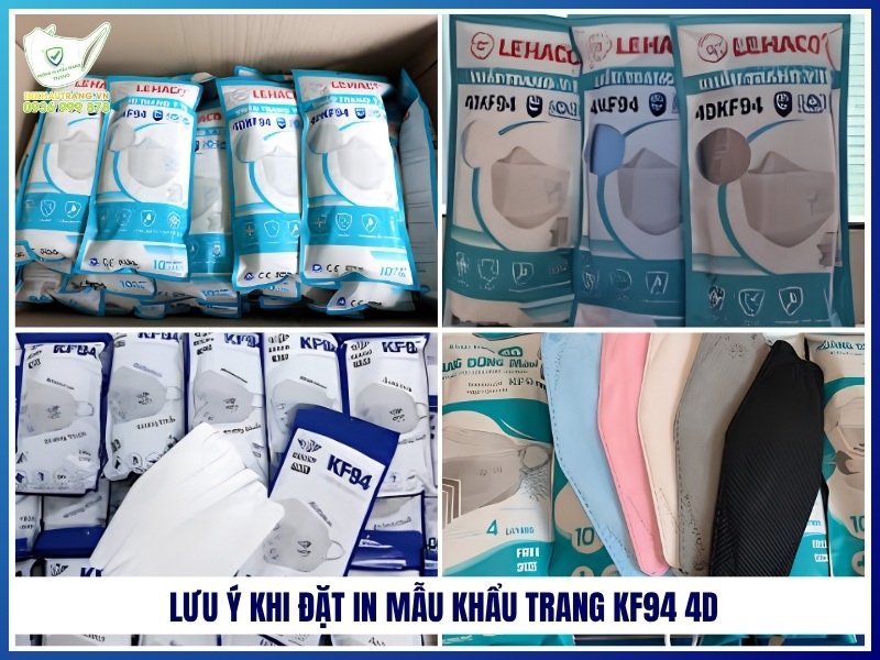 Lưu ý khi đặt in mẫu khẩu trang KF94 4D