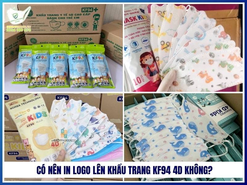 Có nên in logo lên khẩu trang KF94 4D không?