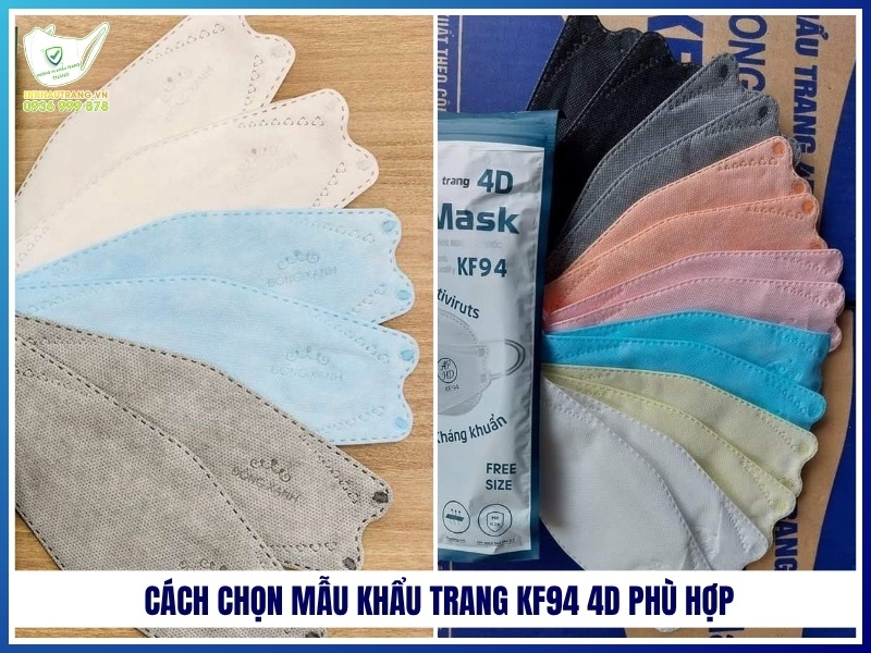 Mẫu Khẩu Trang KF94 4D Nào Đang Được Ưu Chuộng Nhất? 29 Cách chọn mẫu khẩu trang KF94 4D phù hợp
