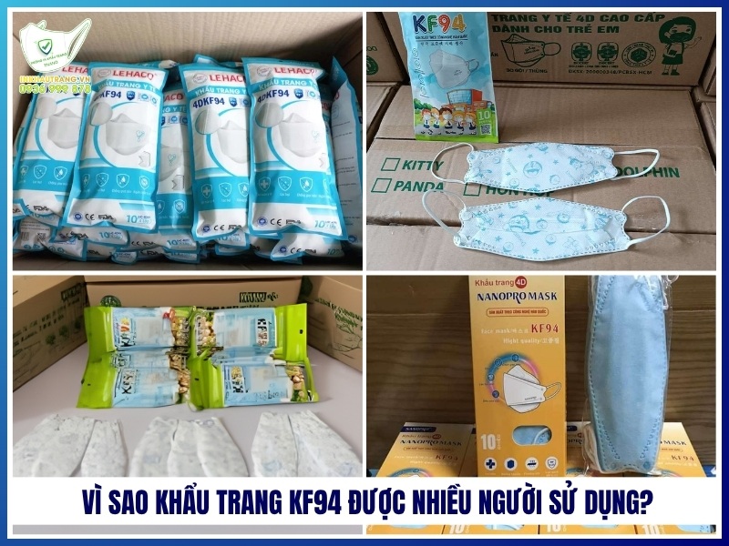 Vì sao khẩu trang KF94 được nhiều người sử dụng?