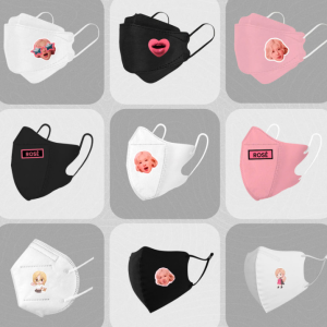 Khẩu Trang N95 In Sticker Rosé Blackpink