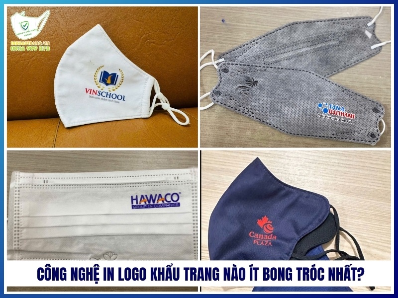 Công nghệ in logo khẩu trang nào ít bong tróc nhất?