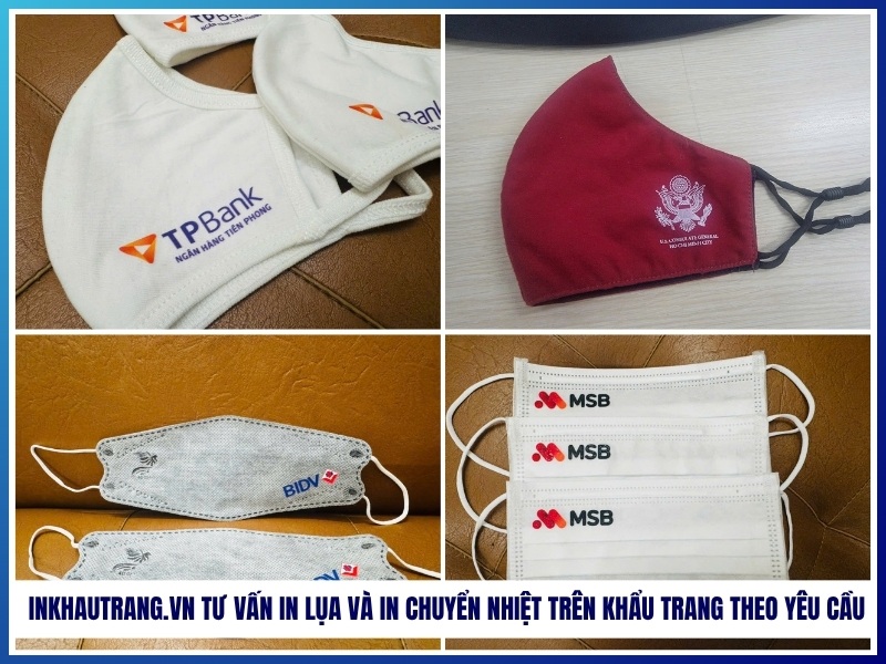 Inkhautrang.vn tư vấn in lụa và in chuyển nhiệt trên khẩu trang theo yêu cầu