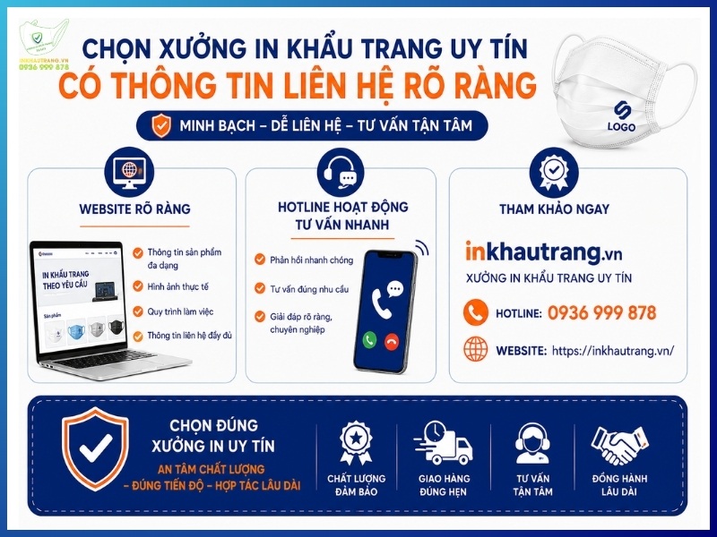 Tiêu Chí Chọn Xưởng In Khẩu Trang Uy Tín Bạn Nên Biết 28 Có thông tin liên hệ, website và tư vấn rõ ràng