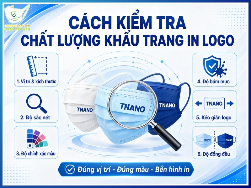 Cách kiểm tra chất lượng khẩu trang in logo
