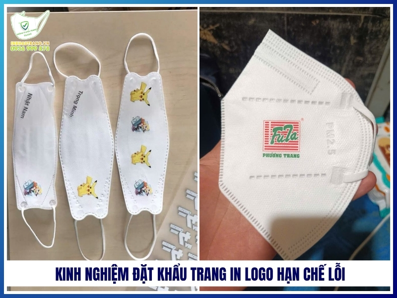 Kinh nghiệm đặt khẩu trang in logo hạn chế lỗi