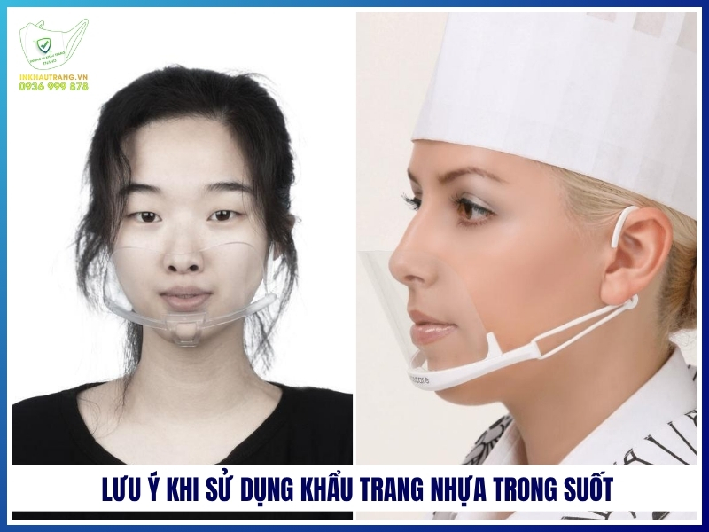 Lưu ý khi sử dụng khẩu trang nhựa trong suốt