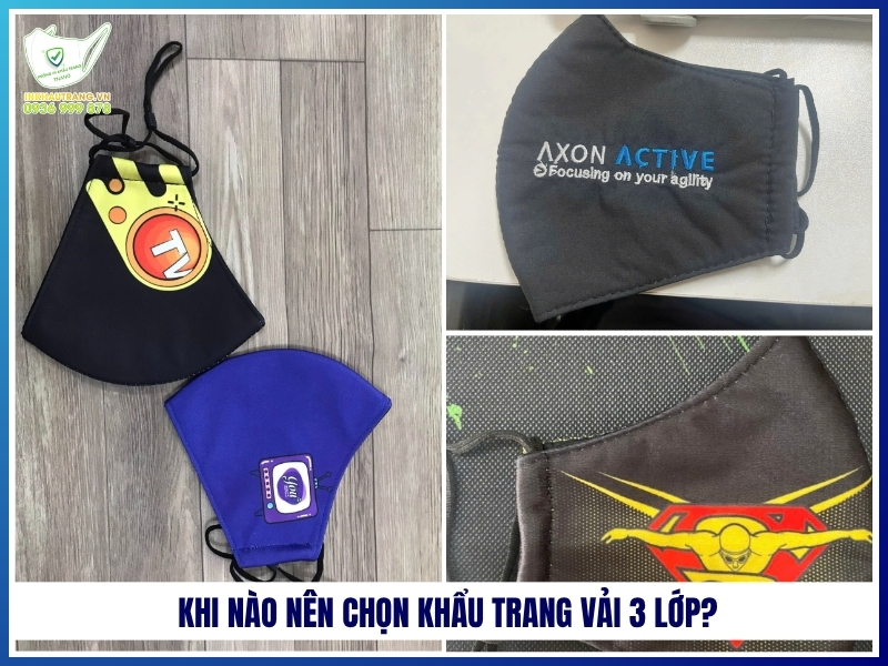 Khi nào nên chọn khẩu trang vải 3 lớp?