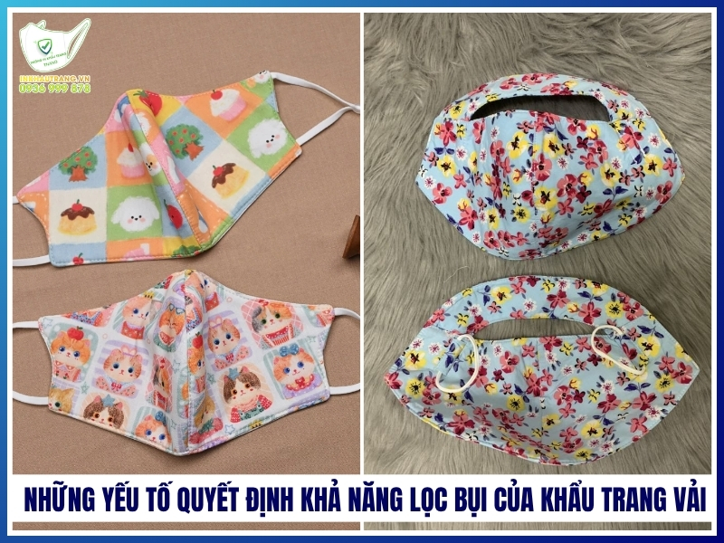 Những yếu tố quyết định khả năng lọc bụi của khẩu trang vải