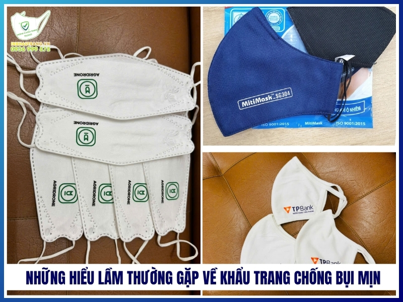 Những hiểu lầm thường gặp về khẩu trang chống bụi mịn