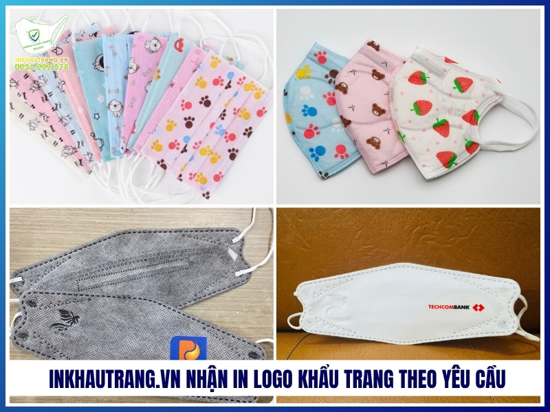 Inkhautrang.vn nhận in logo khẩu trang theo yêu cầu