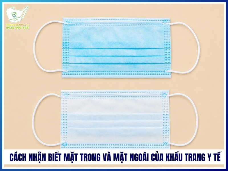 Cách nhận biết mặt trong và mặt ngoài của khẩu trang y tế