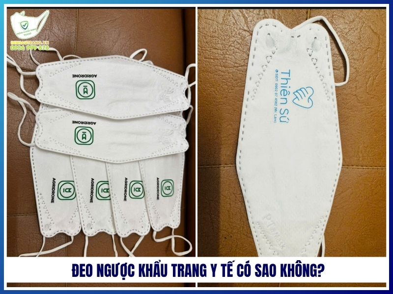 Đeo ngược khẩu trang y tế có sao không?