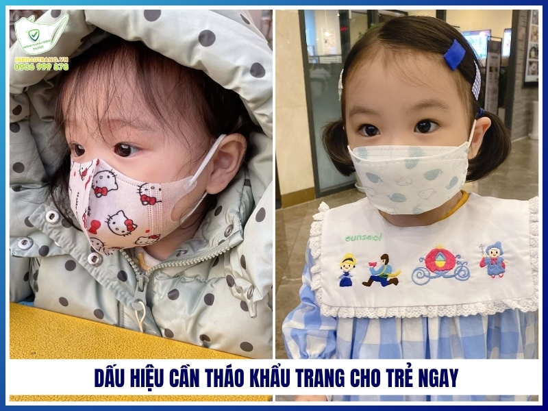 Trẻ mấy tuổi có thể đeo khẩu trang? LƯU Ý an toàn 21 Dấu hiệu cần tháo khẩu trang cho trẻ ngay