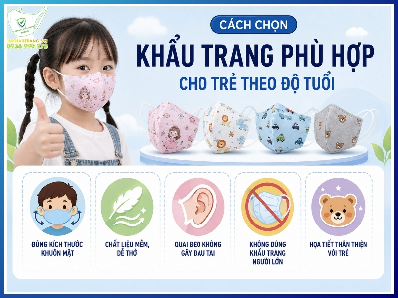 Trẻ mấy tuổi có thể đeo khẩu trang? LƯU Ý an toàn 22 Cách chọn khẩu trang phù hợp cho trẻ theo độ tuổi